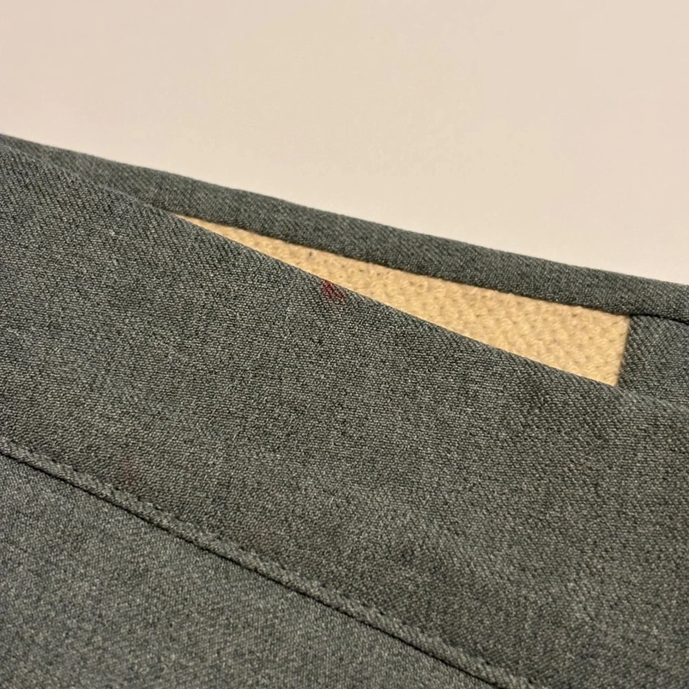Sansabelt Dress Slacks Mens 35x29 Gray Vintage Beltless Straight Leg Pants